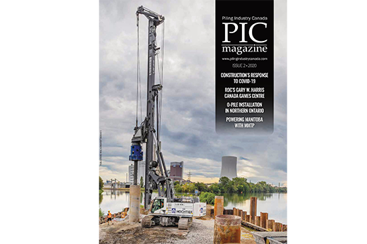 magazine cover of piling industry canada december 2020 issue